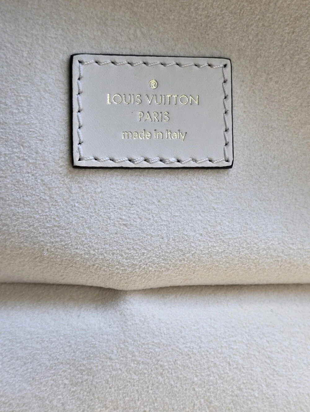 Louis Vuitton Vanity PM in Creme and Bois de Rose Bicolor Monogram Empreinte